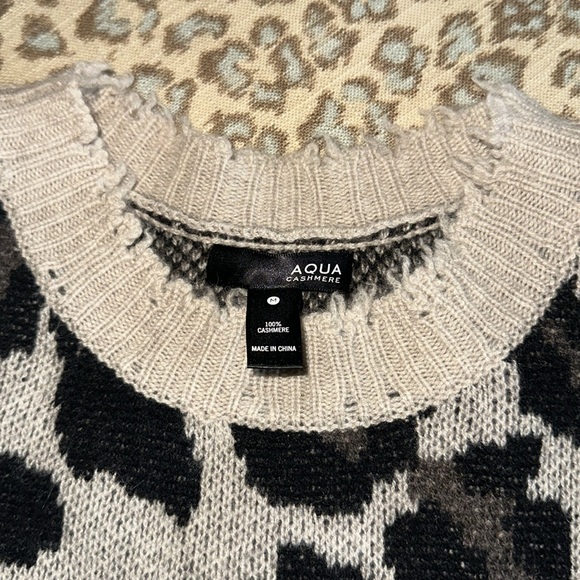 EUC AQUA Cashmere Sweater Medium - Picture 6 of 6